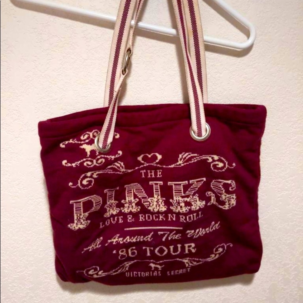 👜Vintage Victoria Secrets Pink World Tour 1986 Bag